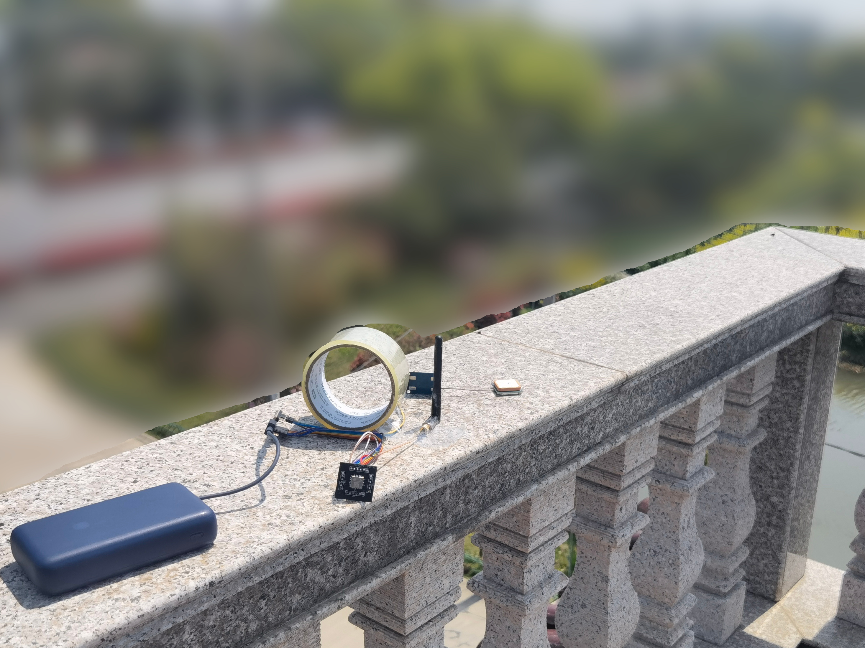 放置在四楼阳台上的节点